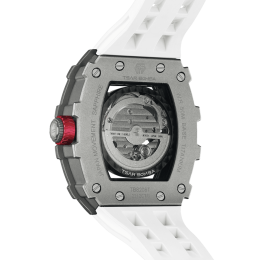 La Montre homme Tsar Bomba Elemental collection, Automatique, titane et bracelet élastomère blanc FKM TB8208T02