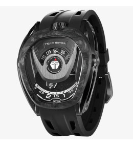Montre homme Tsar Bomba Réactor, Automatique, , carbone noir et élastomère noir FKM TB8213A06
