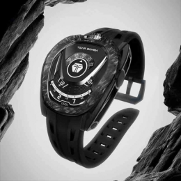 La Montre homme Tsar Bomba Réactor, Automatique, , carbone noir et élastomère noir FKM TB8213A06