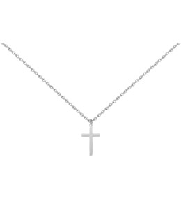 Collier acier mixte, motif croix Phebus Legend 75-0284