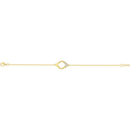 Le Bracelet plaqué or, éclat géométrique et oxydes de zirconium by Stauffer