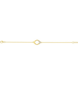Le Bracelet plaqué or, éclat géométrique et oxydes de zirconium by Stauffer