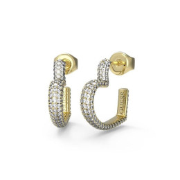 Boucles d'oreilles femme Guess, Beloved, acier PVD jaune et cristaux, JUBE05017JWYG