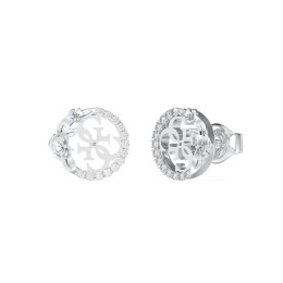 Boucles d'oreilles femme Guess, 4 Love, acier et cristaux JUBE05041JWRH