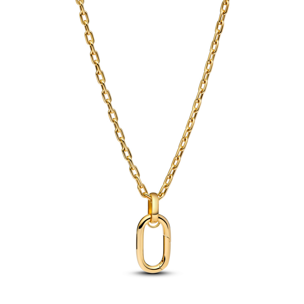 Collier Pandora mailles forçat allongées et pendentif Link ouvrable en métal doré or jaune 585/1000 364083C00-70 Collier Pandora mailles forçat allongées et pendentif Link ouvrable en métal doré or jaune 585/1000 364083C00-70
