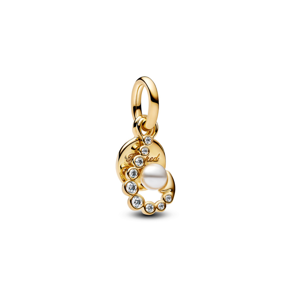Charm pendentif Pandora Me/Moments, accroche en métal doré or jaune 585/1000, 763891C01 Charm pendentif Pandora Me/Moments, accroche en métal doré or jaune 585/1000, 763891C01