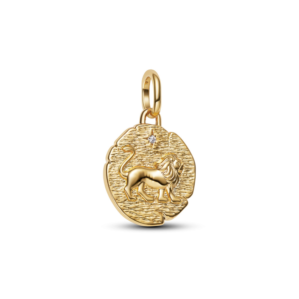 Charm Pandora Me/Moments Talisman Lion en métal doré or jaune 585/1000, 763974C01 Charm Pandora Me/Moments Talisman Lion en métal doré or jaune 585/1000, 763974C01