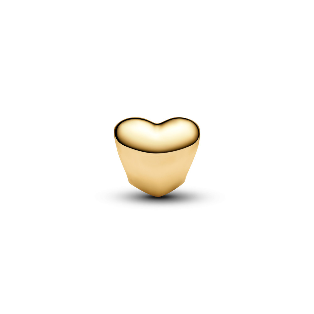 Charm Pandora Me/Moments Mini coeur en métal doré or jaune 585/1000, 763998C00 Charm Pandora Me/Moments Mini coeur en métal doré or jaune 585/1000, 763998C00
