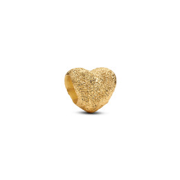 Charm Pandora Me/Moments Mini coeur texturé en métal doré or jaune 585/1000, 764000C00