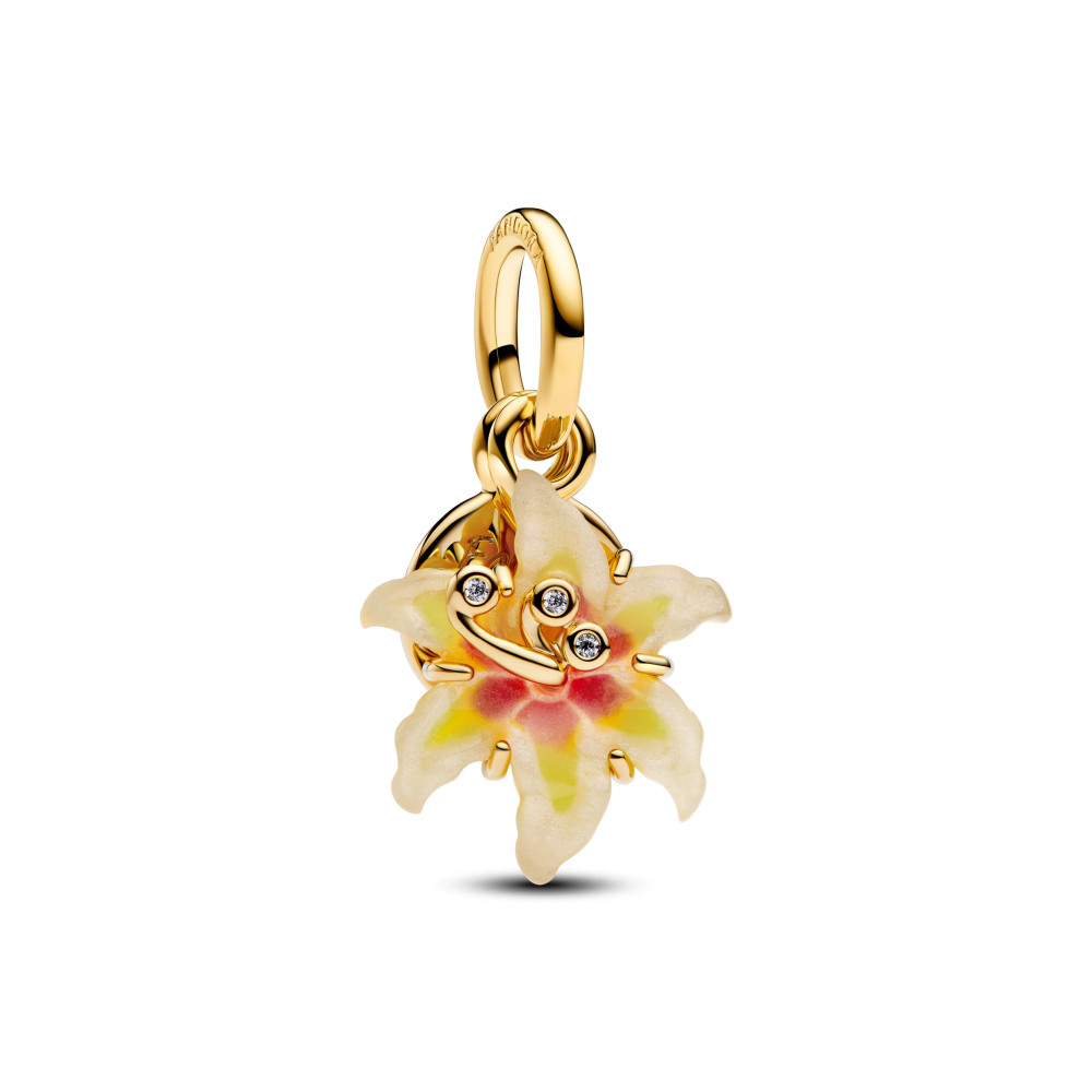 Charm Pandora Me/Moments Disney tangled (Raiponce) phosphorescent en métal doré or jaune 585/1000, 764020C01 Charm Pandora Me/Moments Disney tangled (Raiponce) phosphorescent en métal doré or jaune 585/1000, 764020C01