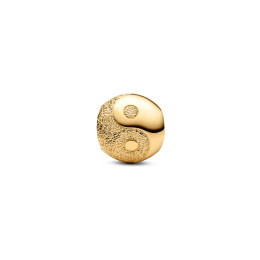 Le Charm Mini Yin et Yang Pandora Me/Moments en métal doré or jaune 585/1000