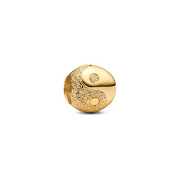 Le Charm Mini Yin et Yang Pandora Me/Moments en métal doré or jaune 585/1000