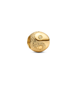 Le Charm Mini Yin et Yang Pandora Me/Moments en métal doré or jaune 585/1000