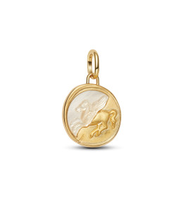 Charm Pandora Me/Moments Talisman Pégase nacré en métal doré or jaune 585/1000, 764090C01