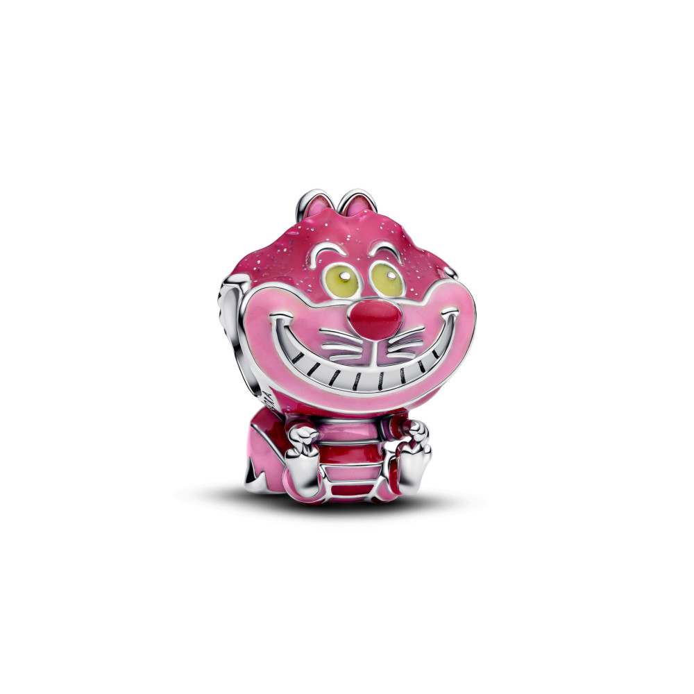 Charm Pandora Moments Disney Cheshire cat, Alice au pays des merveilles en argent 925/1000, 794025C01