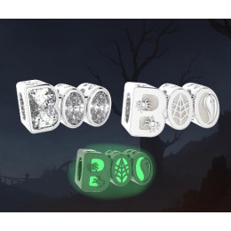 Le Charm Pandora BOO scintillant et phosphorescent en argent 925/1000