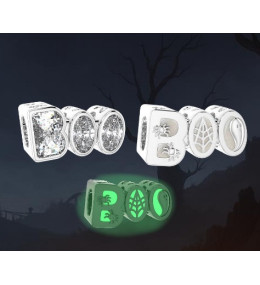 Le Charm Pandora BOO scintillant et phosphorescent en argent 925/1000