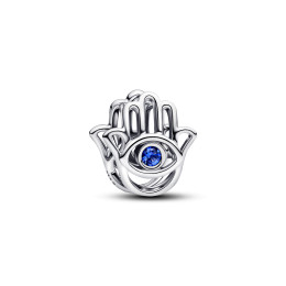 Charm Pandora Me/Moments Main de Fatma bleue scintillante en argent 925/1000,794062C01