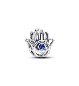 Charm Pandora Me/Moments Main de Fatma bleue scintillante en argent 925/1000,794062C01