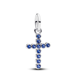 Charm Pandora Me/Moments Croix bleue scintillante en argent 925/1000,794063C01