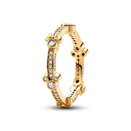 Bague Pandora, Disney Tête de Micket scintillante, en métal doré or jaune 585/1000,162957C01