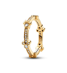 Bague Pandora, Disney Tête de Micket scintillante, en métal doré or jaune 585/1000,162957C01