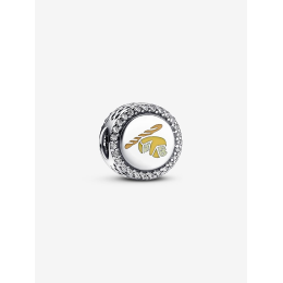 Charm Pandora, gravable baguette et fromage, en argent 925/1000, 792016CZ_E055