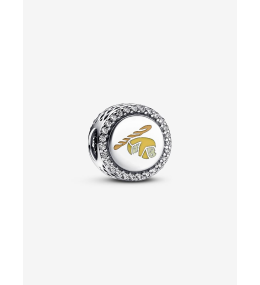 Charm Pandora, gravable baguette et fromage, en argent 925/1000, 792016CZ_E055