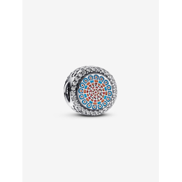 Charm Pandora, gravable rosace de cathédrale, en argent 925/1000, 792016CZ_E057