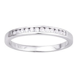 L'Alliance or gris 375/1000 sertie zirconium by Stauffer