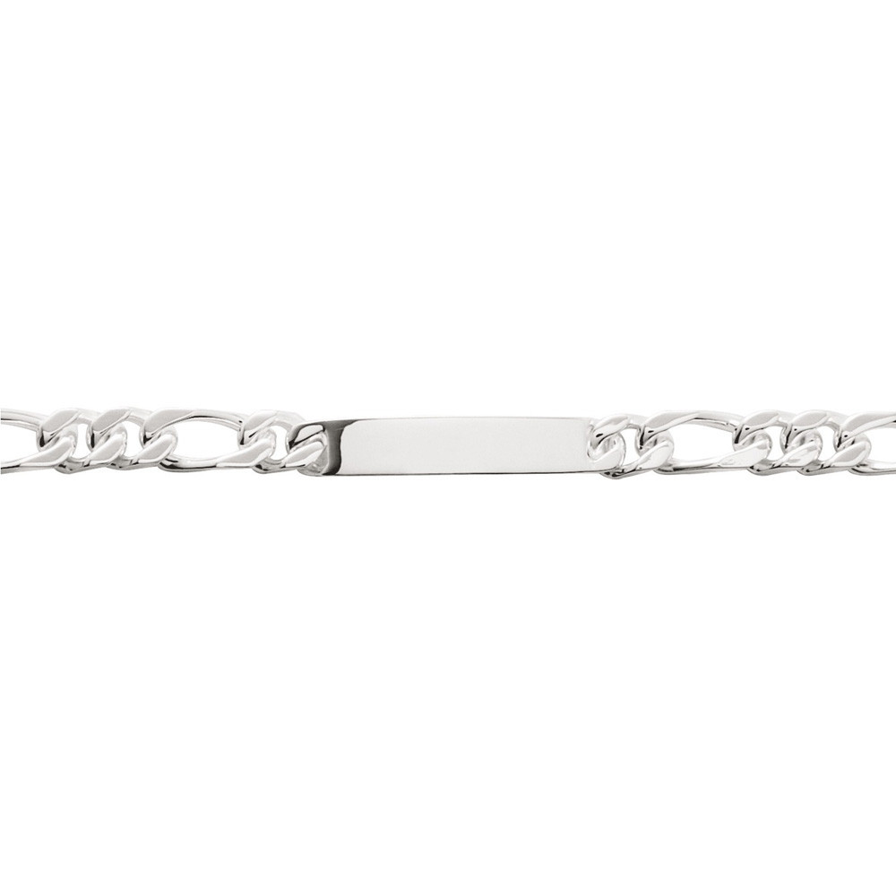 Bracelet Gourmette argent 925/1000, mailles alternées 1+2, largeur 8 mm, by Stauffer