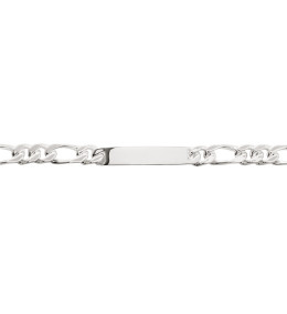 Bracelet Gourmette argent 925/1000, mailles alternées 1+2, largeur 8 mm, by Stauffer