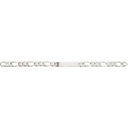 Le Bracelet gourmette argent 925 Stauffer – Mailles alternées 1+2, largeur 8 mm