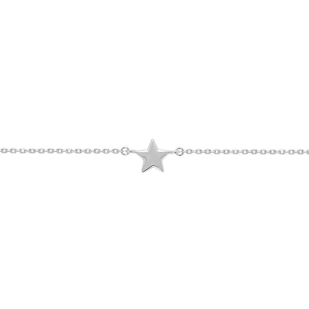 Bracelet argent 925/1000, motif étoile by Stauffer