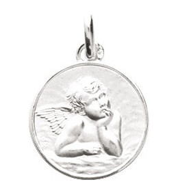 La Médaille ange en argent 925, Bijou spirituel et raffiné pour baptême