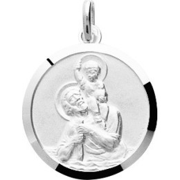Médaille Saint Christophe argent 925/1000 by Stauffer