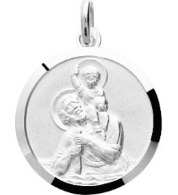 Médaille Saint Christophe argent 925/1000 by Stauffer
