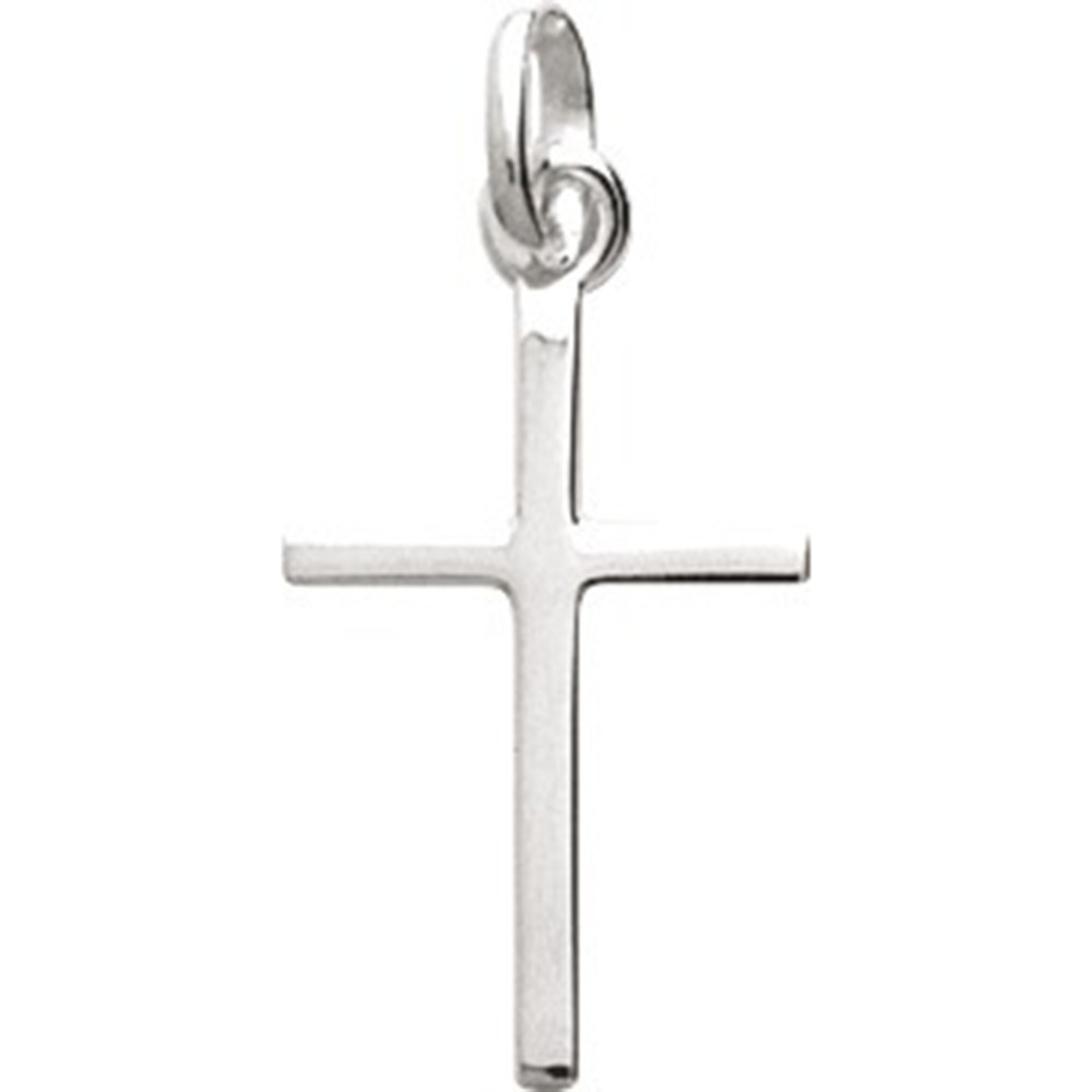 Pendentif croix en argent 925. Bijou religieux élégant et intemporel