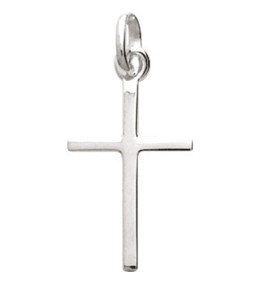 Pendentif croix en argent 925. Bijou religieux élégant et intemporel