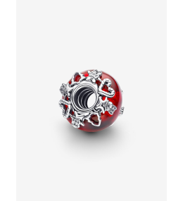Le Charm Pandora Moments, Murano rouge magie de Noël, en argent