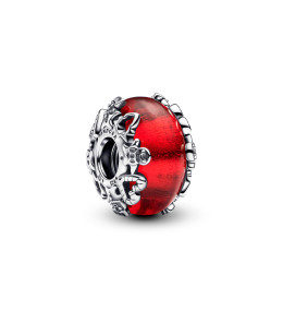 Charm Pandora Moments, Murano rouge magie de Noël, en argent 925/1000,793597C01