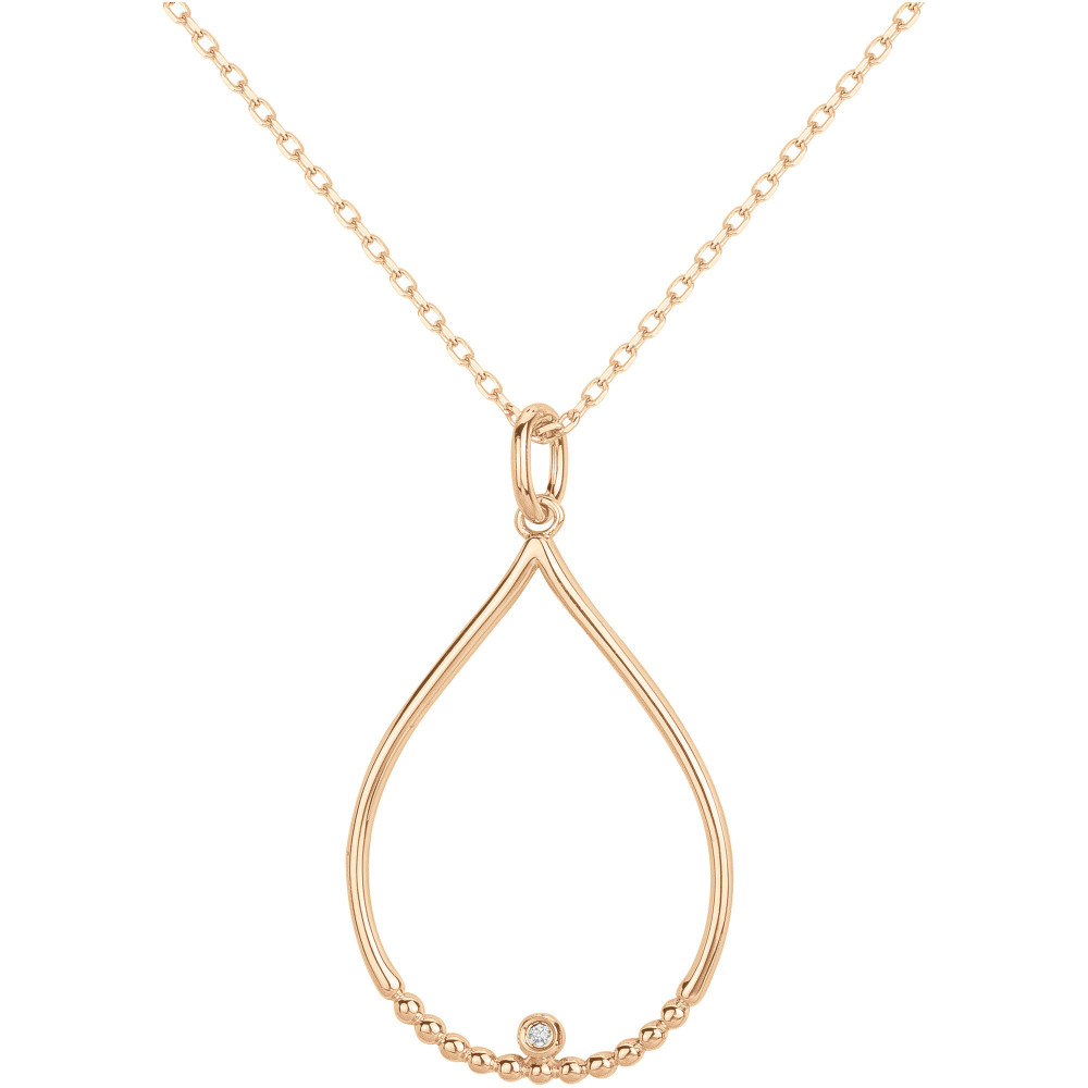 Collier Plaqué or, La Garçonne Diamant, élégance et finesse, 26700047