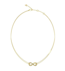 Collier femme Guess, Amore, acier PVD jaune et cristaux, JUBN05049JWYG