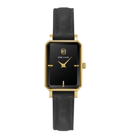 Montre Femme Pierre Lannier ARIANE, acier PVD jaune et cuir 006L533