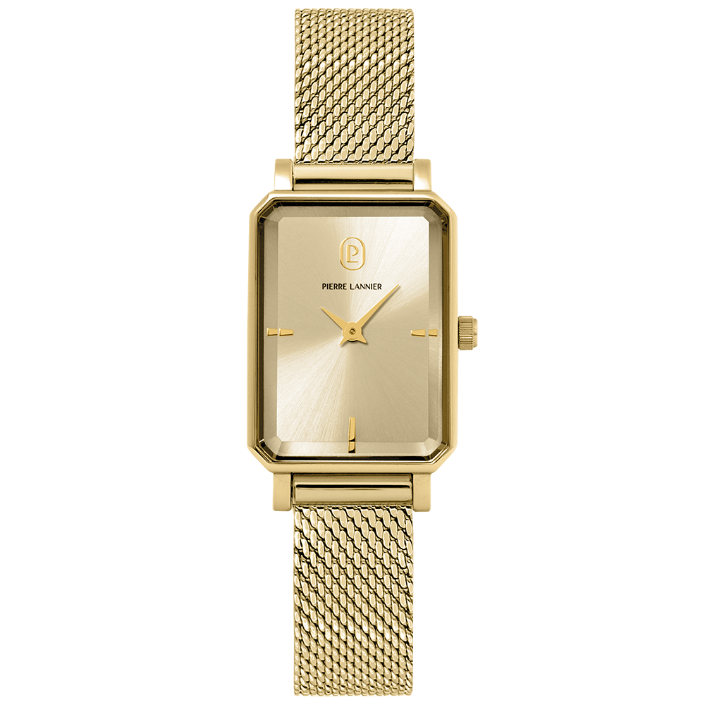 Montre Femme Pierre Lannier ARIANE, acier PVD jaune 006L542