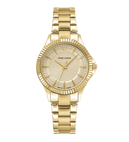 Montre Femme Pierre Lannier METROPOLITAIN, acier PVD jaune, 018Q542