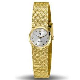 Montre Femme Lip Henriette, 22 mm, quartz, acier PVD jaune 671451