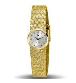 Montre Femme Lip Henriette, 22 mm, quartz, acier PVD jaune 671451