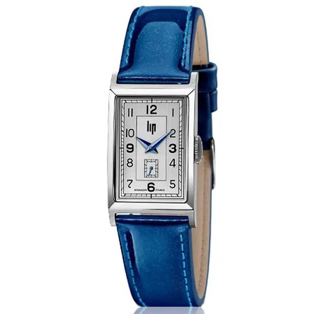 Montre Femme Lip Churchill T18, 39 X 21 mm, quartz, acier et cuir 671444 Montre Femme Lip Churchill T18, 39 X 21 mm, quartz, acier et cuir 671444