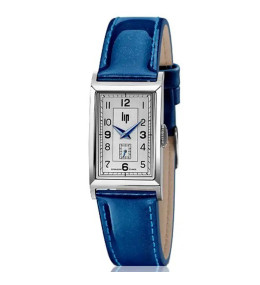 Montre Femme Lip Churchill T18, 39 X 21 mm, quartz, acier et cuir 671444